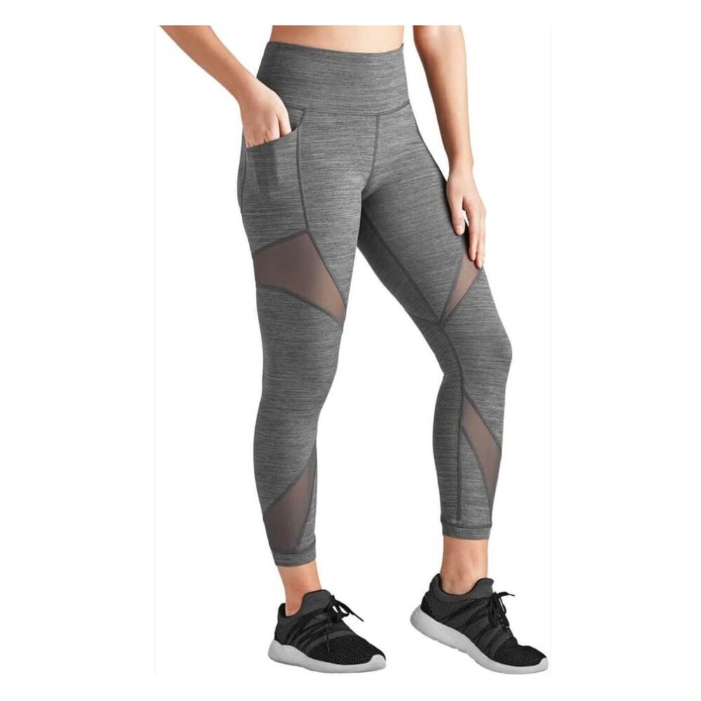Member's Mark Everyday High-Rise Compression Ankle Legging Gray Small